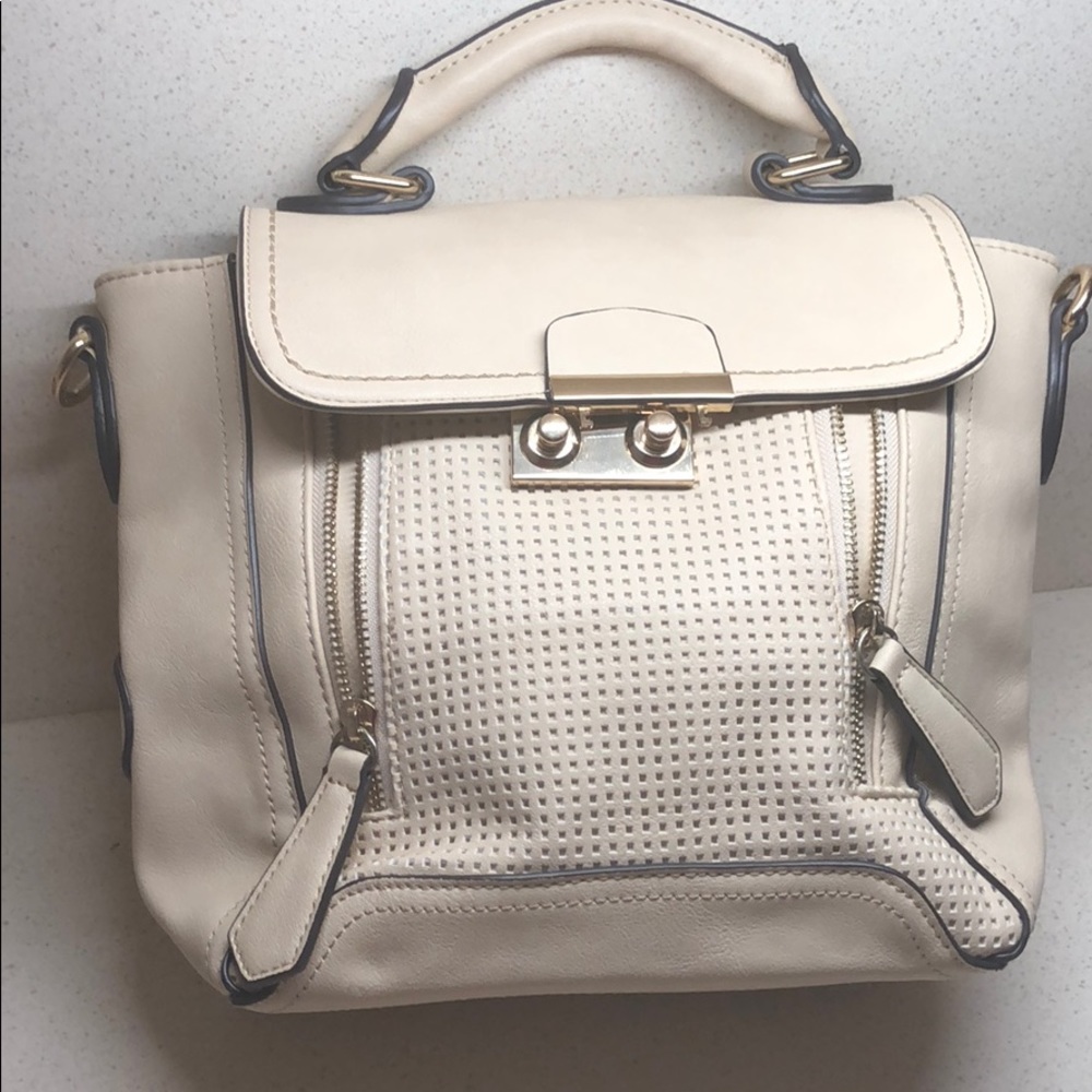 🆕 wot* Christian Lacroix beige crossbody satchel